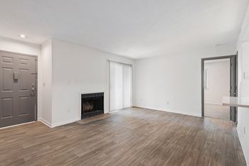Living room with fireplace